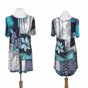 Dolcezza Novelty Print T-Shirt Dress